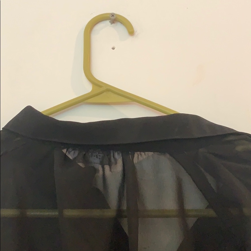 Sheer button down blouse - Picture 7 of 8